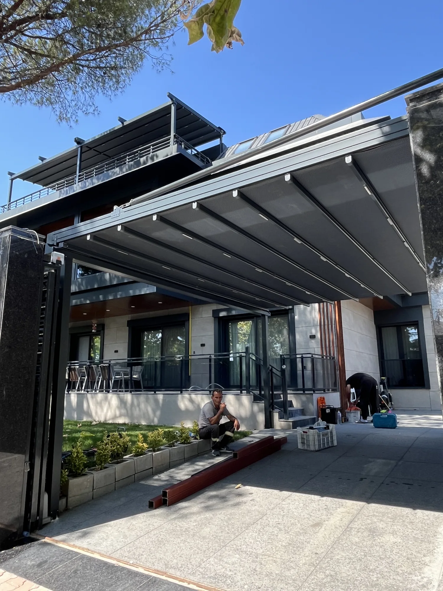 Pergola Sistemleri uygulaması